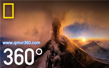 360°全景VR视频：堪察加火山爆发   VR国家地理_火山喷发岩浆灾难 4K 1026-01