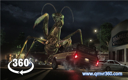 360°全景VR视频：驾车逃出怪物小镇VR电影《鸡皮疙瘩》VR预告片_超清 4K-1113-08