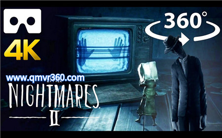 360°全景VR视频：小小梦魇2逃离恐怖西装瘦男惊悚刺激冒险VR视频 超清4K 1220-04