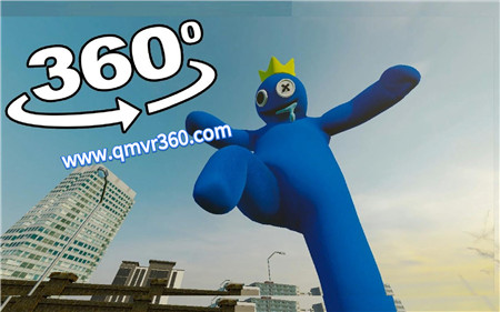 360°全景VR视频：巨人版彩虹朋友吓到你VR哥斯拉版彩虹朋友游戏 全景视频 超清4K 1220-10