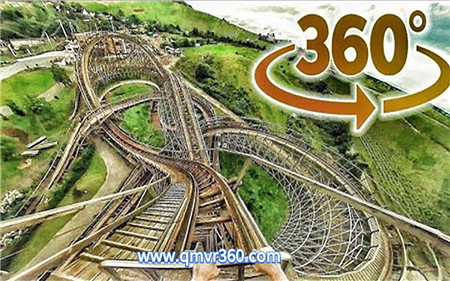360°全景VR视频：刺激过山车冒险VR游乐场体验过山车尖叫 超清4K 0418-13