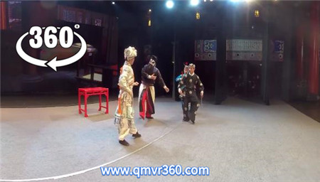 360°全景VR视频：记忆深处京剧《三岔口》三人打斗VR京剧戏曲全景国舞台剧表演传统文化 超清4K 0529-02