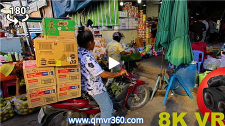 180°全景VR视频：柬埔寨金边的日常生活VR逛市场和街道VR街景东南亚风景旅游 超清8K 0301-08180°全景VR视频：柬埔寨金边的日常生活VR逛市场和街道VR街景东南亚风景旅游 超清8K 0301-08