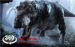 360°全景VR视频：侏罗纪世界 霸王龙vs霸王龙 恐龙_超清 4K 0712-1