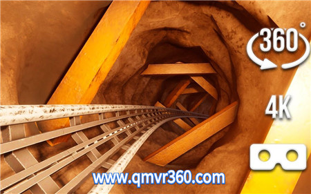 360°全景VR视频：不科学的过山车VR体验 游乐园过山车刺激VR_超清 4K 1023-11