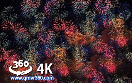 360°全景VR视频：莫斯科胜利日烟花秀VR表演烟花绽放俄罗斯节日_超清 4K 1029-08