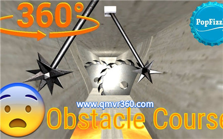 360°全景VR视频：躲避危险障碍物课程VR刺激闯关关卡游戏 1025-19