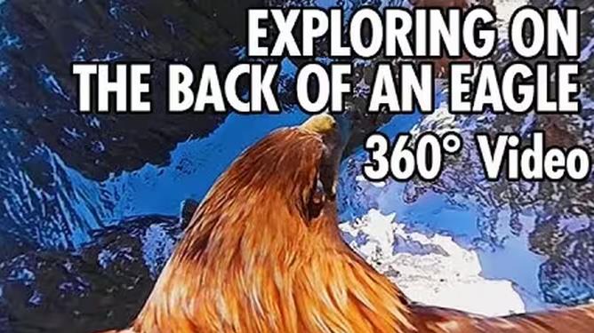 360°全景VR视频：从鹰的角度探索白云石山脉 飞行俯视VR视频 4K 1019-03