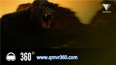 360°全景VR视频：骷髅岛金刚大战飞机群VR直升飞机被金刚攻击坠毁_超清 4K 1108-29