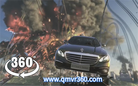360°全景VR视频：外星人入侵地球，男子驾车绝命逃亡_超清 4K 1111-06