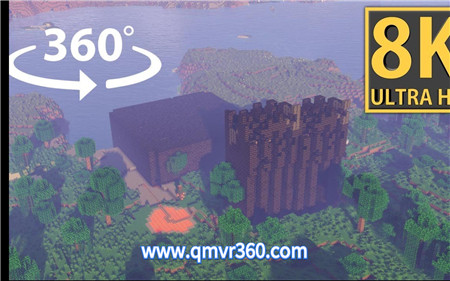 360°全景VR视频：我的世界过山车VR丛林铁轨我的世界游戏 全景视频 超清4K 1129-17