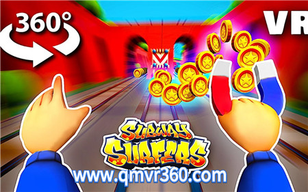 360°全景VR视频：VR地铁跑酷游戏全景视频 超清4K 1129-14