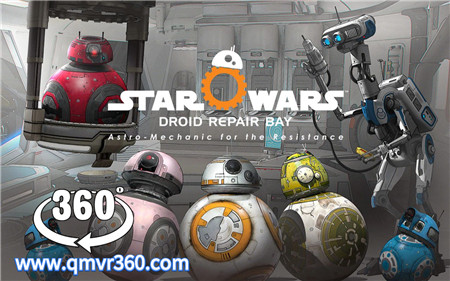 360°全景VR视频：星球大战小剧场 BB-8的崩溃日常_VR星球大战：Droid修复湾 超清 4K-1101-06