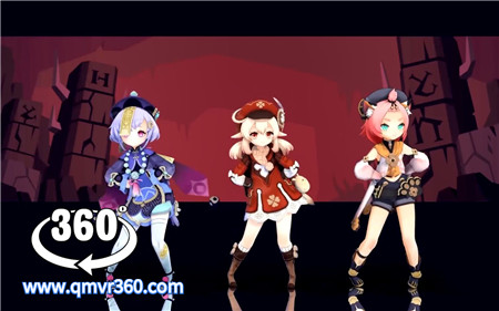 360°全景VR视频：原神VR把妹王 原神女角色全员合集 游戏动漫 1080P 1108-07