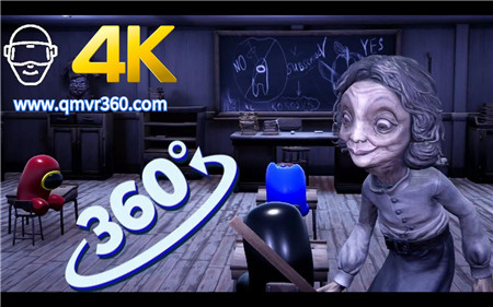 360°全景VR视频：小小梦魇2逃离恐怖老师VR全景不听老师的话脑阔给你敲碎惊悚视频 超清4K 1220-03