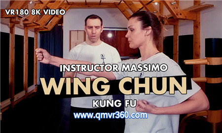 180°全景VR视频：马西莫教咏春功夫武术气功VR视频外国人学咏春拳教学 超清8K 0119-01