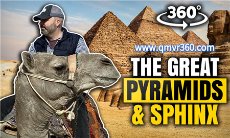 360°全景VR视频：探索埃及金字塔和狮身人面像沉浸式VR体验古埃及旅游 超清4K 0115-01