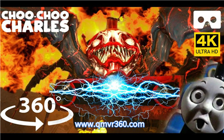 360°全景VR视频：小火车查尔斯最终Boss战VR恐怖冒险过山车全景视频 超清4k  0311-06