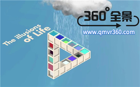 360°全景VR视频：错觉动画三维图案VR版视力错觉趣味益智全景视频  0514-02