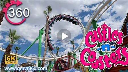360°全景VR视频：逛过山车公园游乐场VR全景过山车 超清6K 1216-01