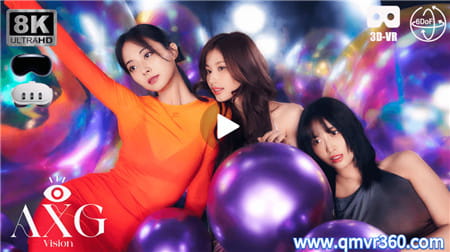 180°全景MR视频：韩国美女跳舞MR通道VR视频 女团热舞MR透明虚拟现实 超清8K 0111-03
