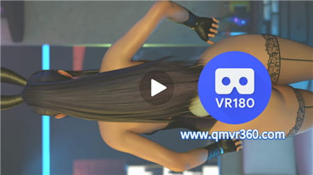 180°全景VR视频：兔子艾瑞莉亚英雄联盟 VR180 MMD 3D 高清4K 0112-14