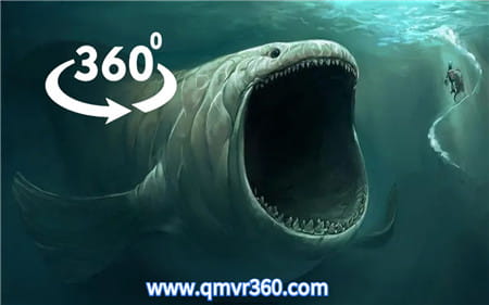 360°全景VR视频：深海巨兽 VR南极海洋怪物 海底生物全景视频 超清4K 0112-04