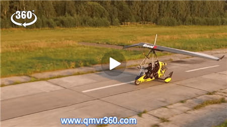 360°全景VR视频：滑翔飞机高空飞翔冒险VR飞行员俯视航拍视频 高清4K 0301-03