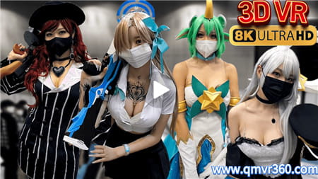 180°全景VR视频：韩国漫展 VR 韩国二次元美女 cosplay动漫展女孩 超清8K 0325-37