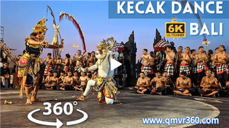360°全景VR视频：印度尼西亚巴厘岛Kecak 火舞活动旅游 超清6K 0325-33