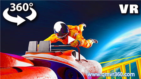 360°全景VR视频：太阳系中的太空过山车 360VR)动画虚拟现实 宇宙过山车 清晰4K 0325-07