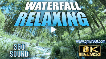 360°全景VR视频：在河边放松VR沉浸式音频的自然疗法冥想全景沉浸在西班牙森林 超清8K 0415-21