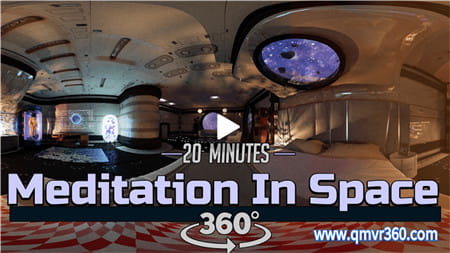 360°全景VR视频： 太空船卧室冥想VR 20分钟放松治愈冥想循环 沉浸式 0415-26