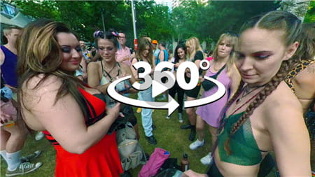 360°全景VR视频：狂欢派对探索：在多伦多骄傲节上与 Team GoodTimes Girls 一起放松！超清6K 0621-18
