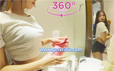 360°全景VR视频：与可爱的韩国女孩打扫房子锻炼一天全景视频 高清4K 0718-06