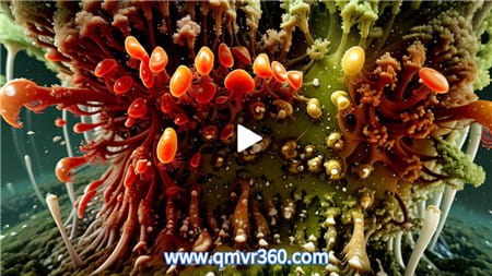 180°全景3D视频：微观世界 (AI 视频 稳定扩散）超清6K 0731-20