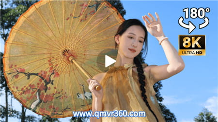 180°全景VR视频：古风女孩合集 国风美女约拍写真 清新脱俗绝世美女 超清8K 0731-25