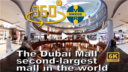 360°全景VR视频：迪拜购物中心是世界第二大购物中心 逛超市迪拜旅行 超清6K 0731-22