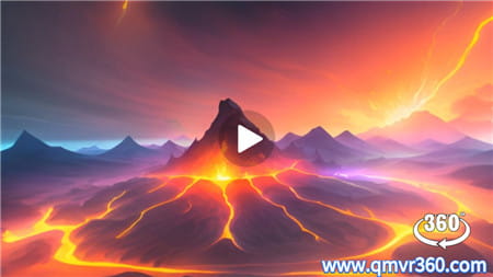 360°全景VR视频：插画带你游览史前地球 CGI​​ 动画呈现地球的演化 高清4K 0718-12