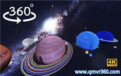 360全景VR视频：在Minecraft中造了个太阳系模型VR视频下载我的世界模型 高清4K 0815-14