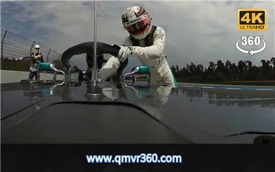 360全景VR视频：汉密尔顿车坏了推车 2018德国大奖赛VR赛车法拉利F1比赛全景视频下载 高清4K 0815-19