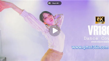 180°全景VR视频：美女在舞蹈室练习舞蹈VR少女跳舞 超清8K 1230-14