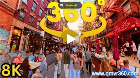 360°全景VR视频：纽约夏季徒步之旅VR—唐人街—小意大利—运河街 VR美国纽约街景 超清8K 0120-48
