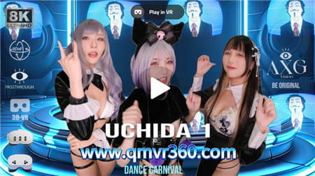 180°全景MRAR视频：舞蹈嘉年华MR 性感美女在你面前跳舞AR泳衣比基尼通道抠像视频 超清8K 0120-38